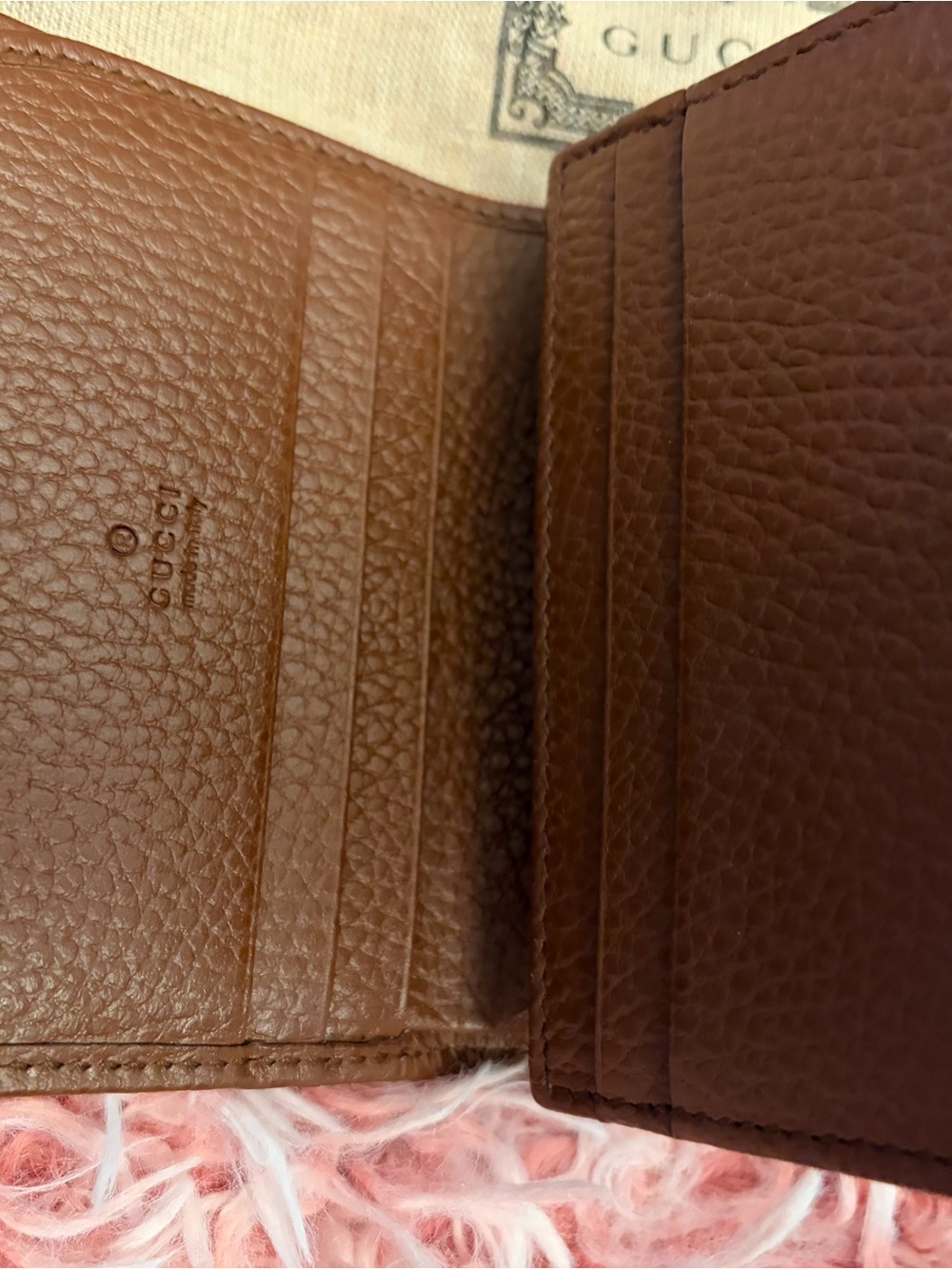 Gucci Blue Denim and Brown Leather Crossbody Bag with Matching Wallet - Picture 12 of 16